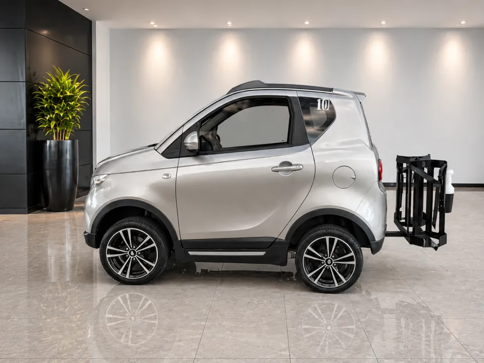 Cart 10, a gray golf cart
